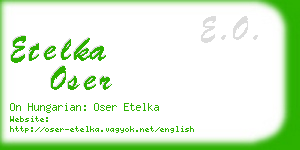 etelka oser business card